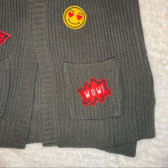 Hippie Rose Emoji Cardigan - Picture 8 of 9